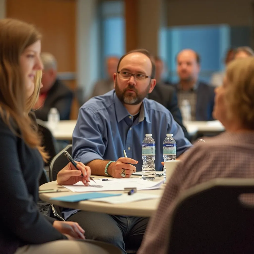 Engaged participants in a Himberry workshop